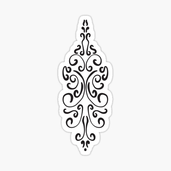 Curvy Simmetry - Red Sticker