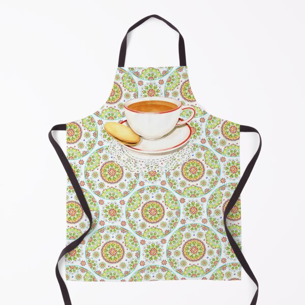 Item preview, Cup of Tea on Mandala Cloth designed and sold by PatriciaSheaDesigns.