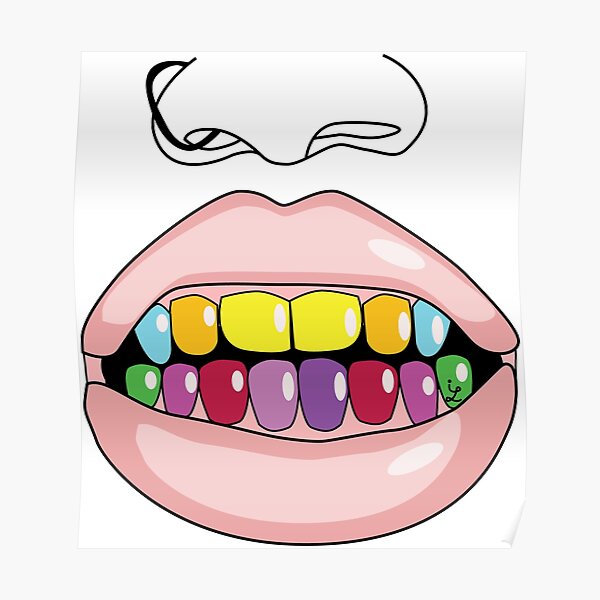 Grill Teeth Posters Redbubble