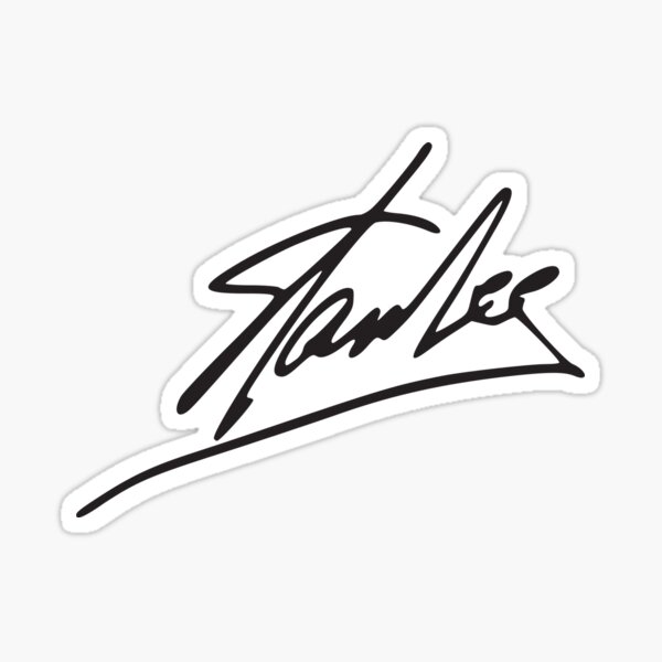 Stan Lee Signature Sticker