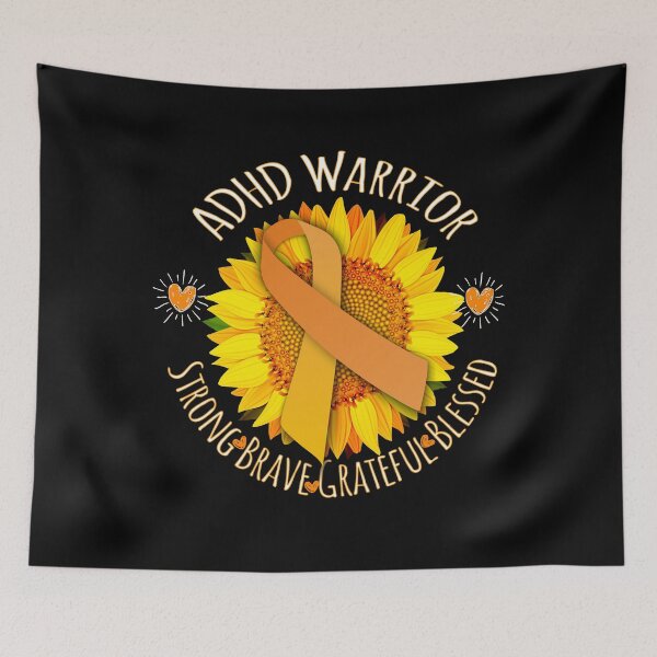 Item preview, ADHD Awareness Support ADD Attention Disorder Mom Dad Sunflower Gifts designed and sold by TopTeeShop.