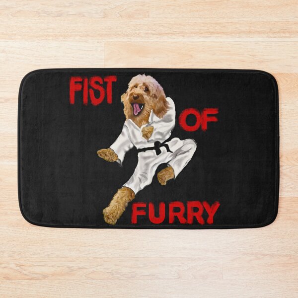 Item preview, Cavapoo Fists of furry starring Kong fu Cava - Karate - martial arts Cavapoo Cavoodle puppy dog  - cavalier king charles spaniel poodle, puppy love designed and sold by Artonmytee.