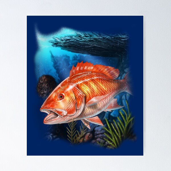 Yellowtail Snapper Metal Wall Art Ocean Fishing Artwork Fisherman