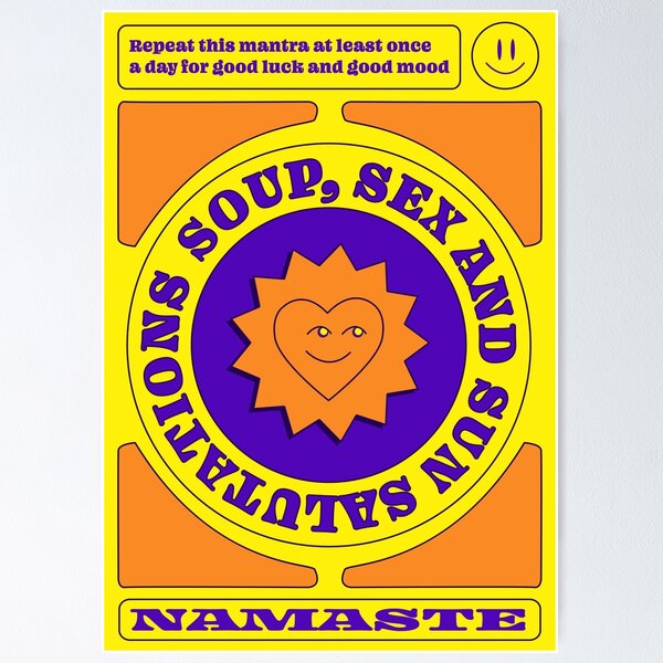Item preview, Soup, Sex and Sun Salutations designed and sold by elpisxo.
