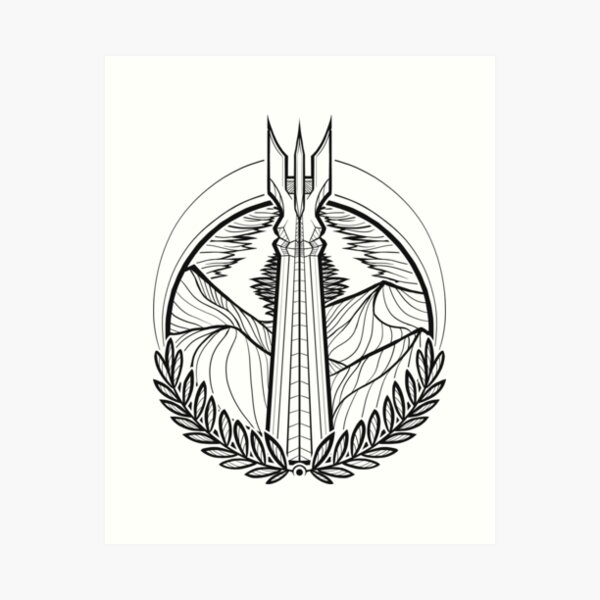 Minimalist The Lord of the Rings tattoo: The