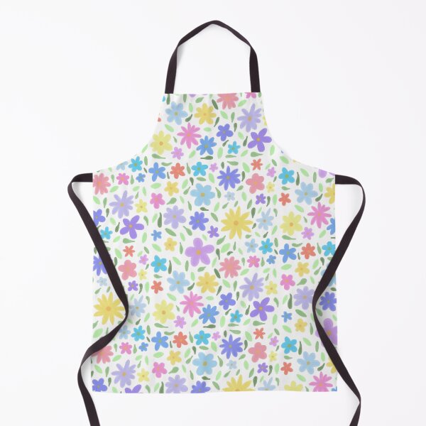 Colourful flower pattern Apron