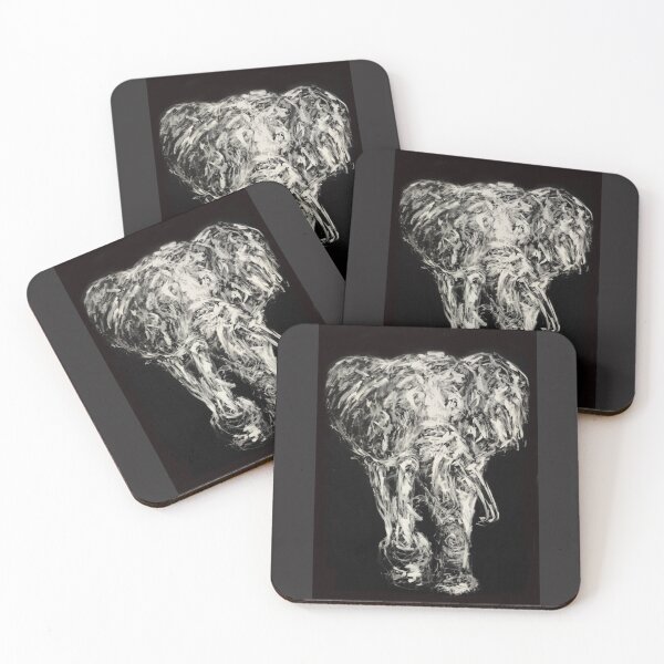 Item preview, Elephant in black and white designed and sold by Nicole Leidenfrost.