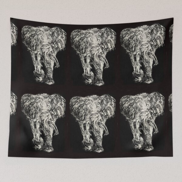 Item preview, Elephant in black and white designed and sold by Nicole Leidenfrost.