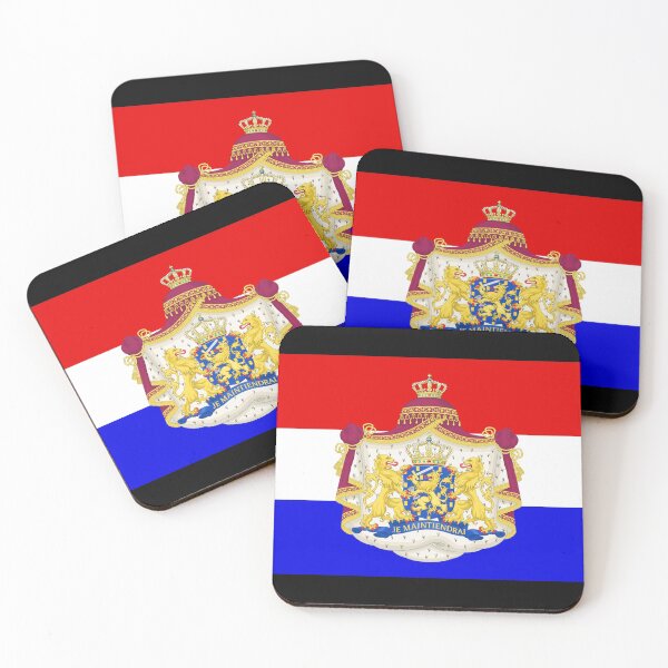 Item preview, Black Netherlands coat of arms flag designed and sold by AidanMDesigns.