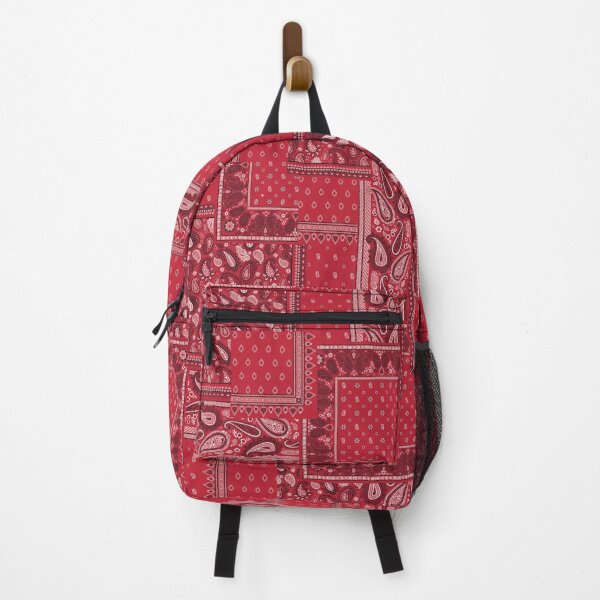 Item preview, PATCHWORK BANDANA PRINT IN RED designed and sold by STUDIOFLOW.