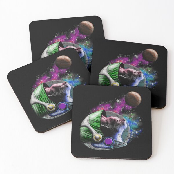 Item preview, Astronaut Space Cat with Helmet  designed and sold by cosmicvisitor.