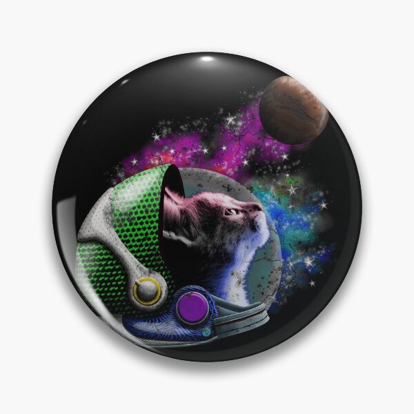 Item preview, Astronaut Space Cat with Helmet  designed and sold by cosmicvisitor.