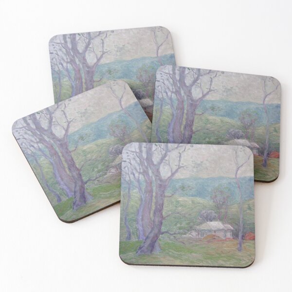Item preview, Painted landscape of trees and a house designed and sold by garhoud.
