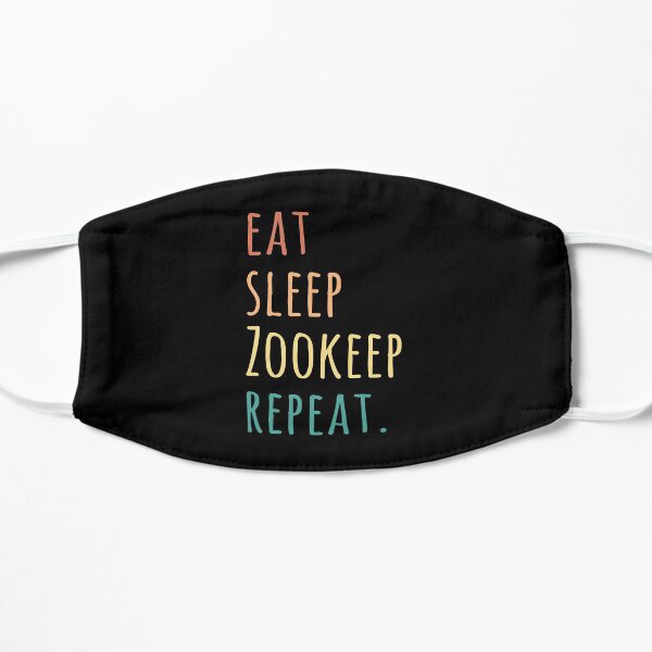 Eat Sleep ZooKeeper Repeat Mask