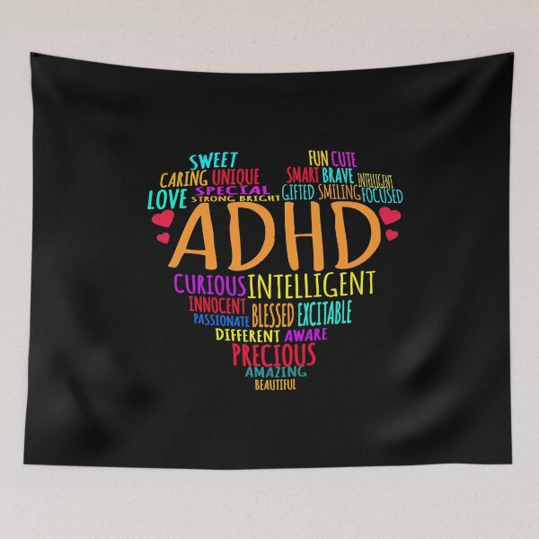 Item preview,  ADHD Awareness Support ADD Attention Disorder Love Heart Mom Dad Gifts designed and sold by TopTeeShop.