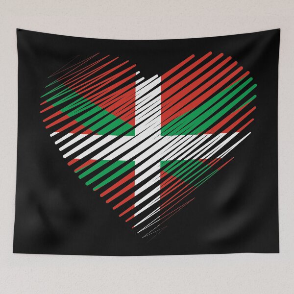 Item preview, Proud to be Basque, Heart basque, Euskadi, Euskal Herria, basque flag, pride | line art designed and sold by Kinisis.