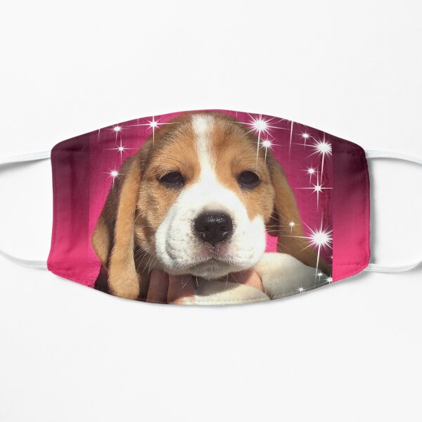 Beagle Puppy Sparkles Flat Mask