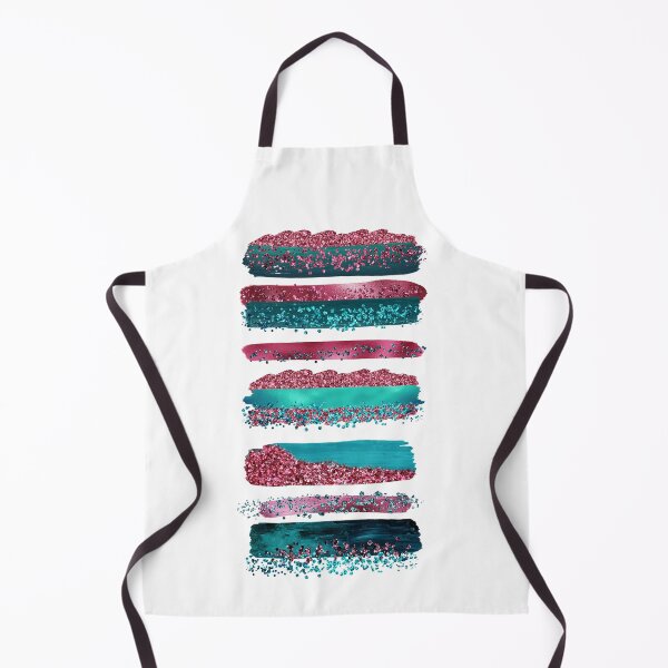 Item preview, Sparkling Mermaid Magenta and Faux Teal Glitter Strokes designed and sold by MysticMarble.