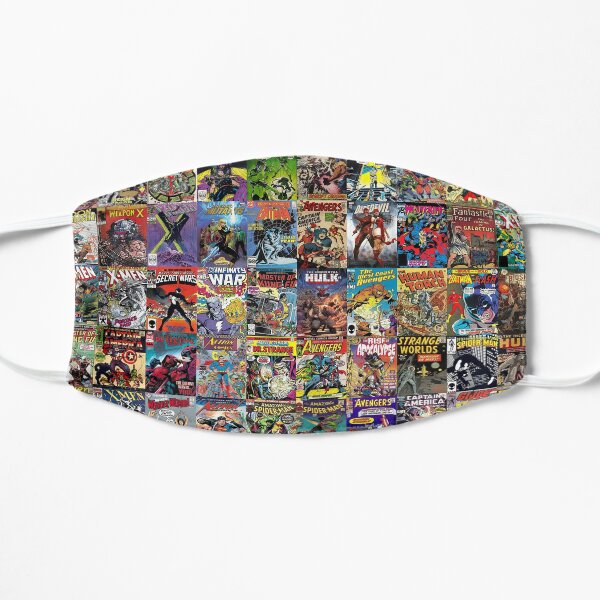 Comic Books Flat Mask