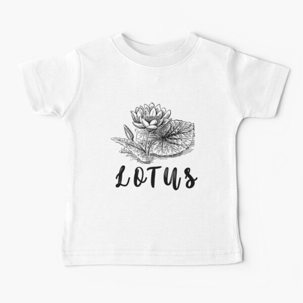 White Lotus Leaf Baby T-Shirt