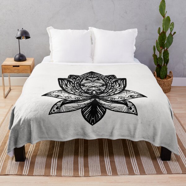 Item preview, black Lotus Flower designed and sold by OneTimeEngineer.