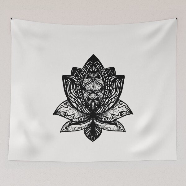 Item preview, black Lotus Flower designed and sold by OneTimeEngineer.