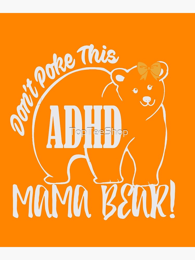 ADHD Awareness Support ADD Attention Disorder Love Heart Mom Dad Gifts  Sticker for Sale by TopTeeShop