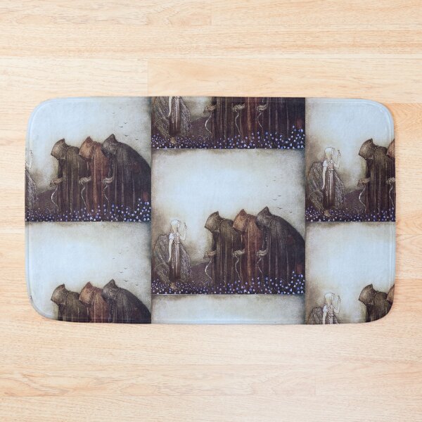 Artikelvorschau, Three witches - the magic key Vintage John Bauer fantasy artwork entworfen und verkauft von Vintage Designs +.