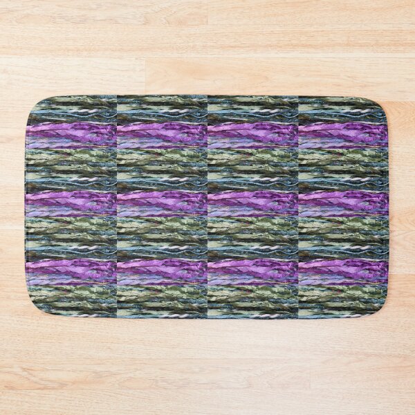 Item preview, Silk strands and eclectic yarns, green blue teal purple pink lavender designed and sold by djrunnels.