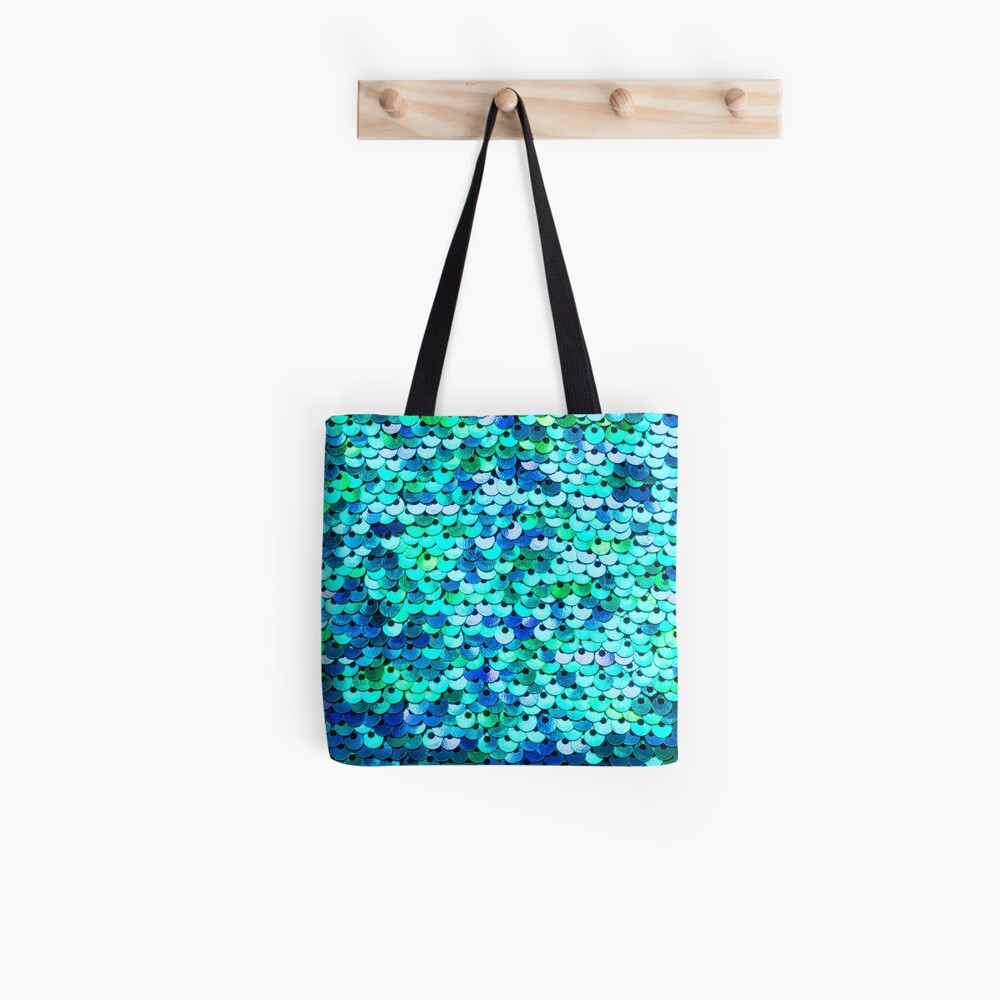 Textura hermosa lentejuelas Bolsa de tela