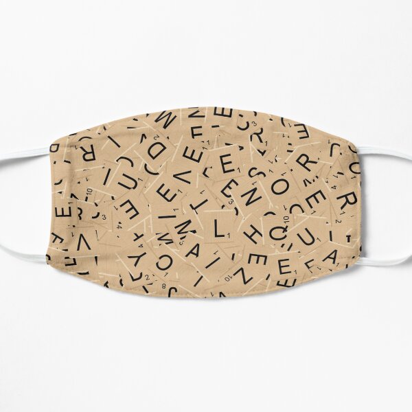 Scrabble Tiles Flat Mask