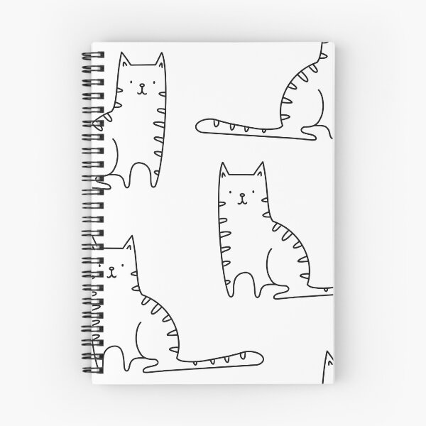 Item preview, Cute cat pattern - cats with stripes designed and sold by KiwiBrush.