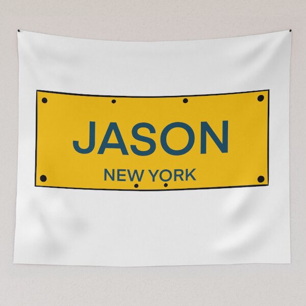 Artikelvorschau, New York Kennzeichen Name Jason entworfen und verkauft von LinhlyHarwell13.