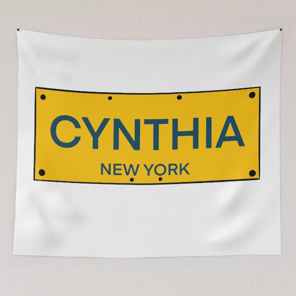 Artikelvorschau, New York Kennzeichen Name Cynthia entworfen und verkauft von LinhlyHarwell13.