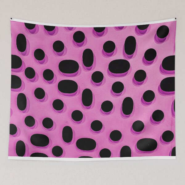 Aperçu de l'œuvre ABSTRACT - PAINT - PINK - HOLES créée et vendue par Tropical Blood.