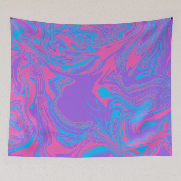 Item preview, Liquid Blue Pink Neon Colors designed and sold by mavramova.
