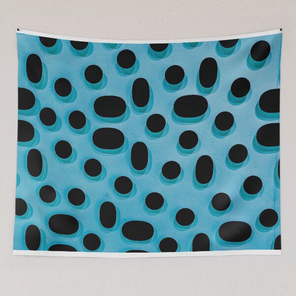 Aperçu de l'œuvre ABSTRACT - PAINT - BLUE - HOLES créée et vendue par Tropical Blood.