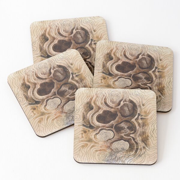 Item preview, Grunge Brown Tree Rings -09 designed and sold by serenaking.