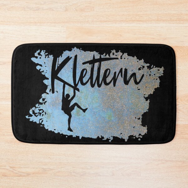 Item preview, Logotipo de escalada Escalador en pared de roca Regalo de escalada azul designed and sold by MadandMean.