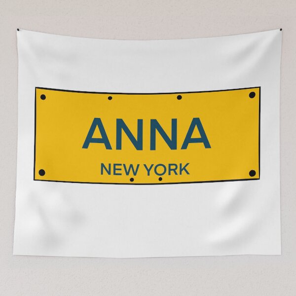 Artikelvorschau, New York Kennzeichen Name Anna entworfen und verkauft von LinhlyHarwell13.