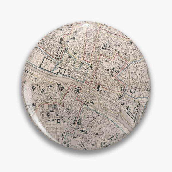 Item preview, Vintage Paris France Map (1842) designed and sold by BravuraMedia.