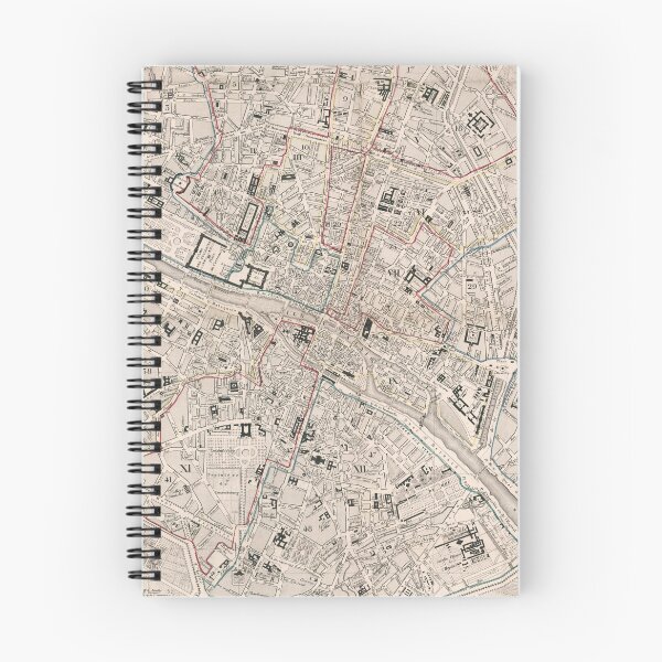 Item preview, Vintage Paris France Map (1842) designed and sold by BravuraMedia.