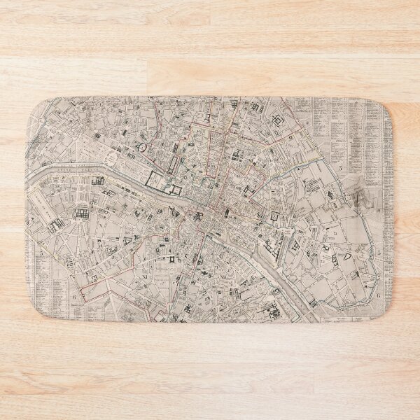 Item preview, Vintage Paris France Map (1842) designed and sold by BravuraMedia.