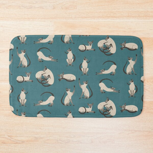 Item preview, Siamese cats repeating pattern designed and sold by erinpbo.