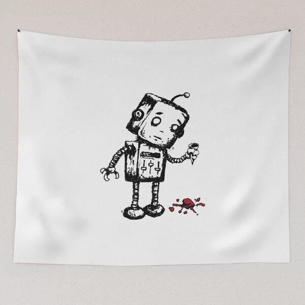 Item preview, Robot with ice cream cone designed and sold by Fressfeind.