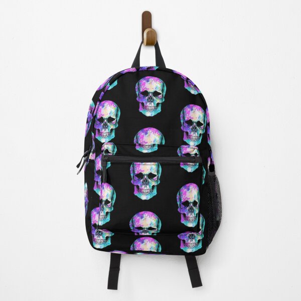 Item preview, Skull face Mask Sugar skull watercolor colorfull designed and sold by Collagedream.