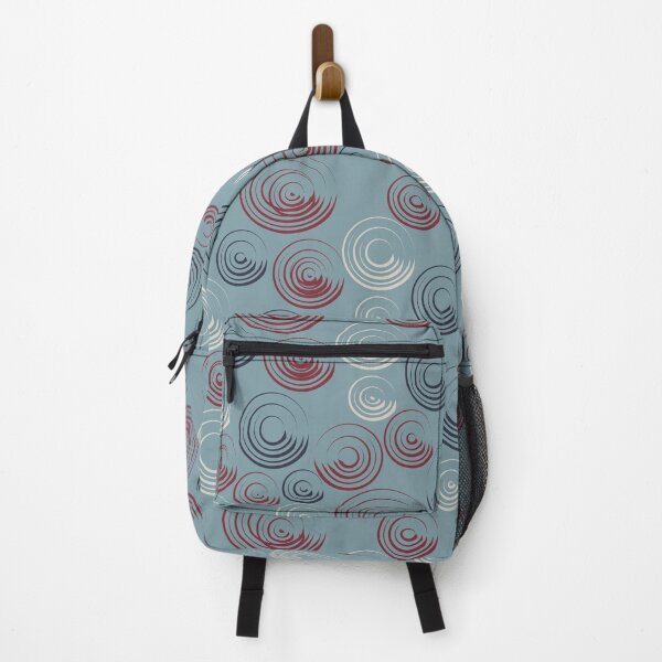 Item preview, Dark Blue and Red Circular Strokes On Blue designed and sold by BlertaDK.