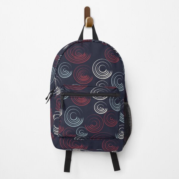 Item preview, Blue and Red Circular Strokes On Dark Blue  designed and sold by BlertaDK.