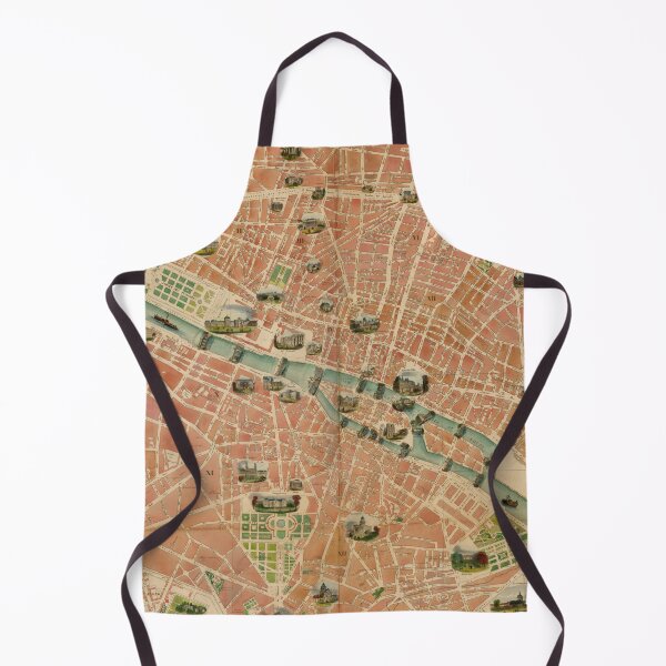 Item preview, Vintage Map of Paris France (1843) designed and sold by BravuraMedia.
