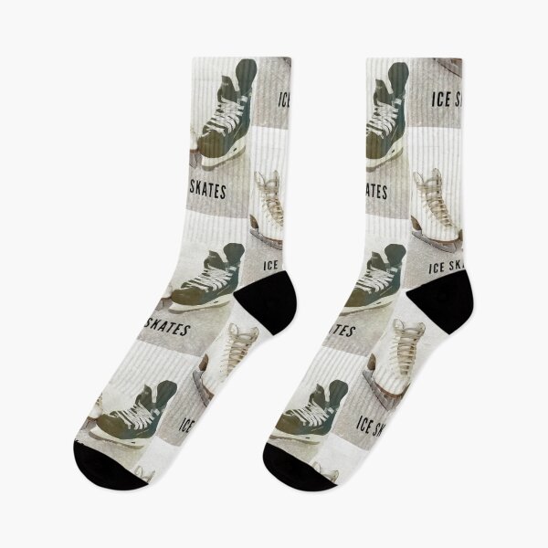 Item preview, Ice skates on ice rink designed and sold by Delicarte.